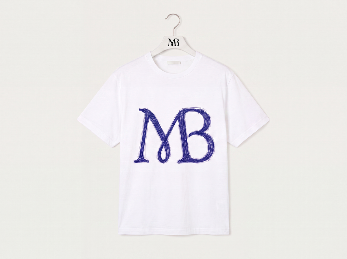 T-SHIRT À LOGO MB EFFET STYLO BILLE