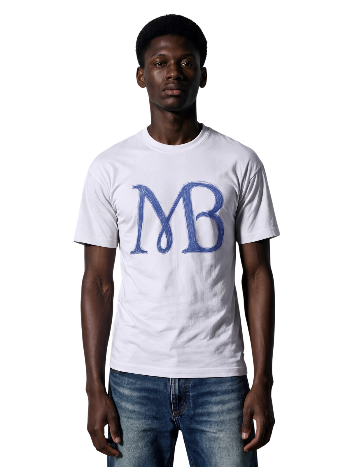 T-SHIRT À LOGO MB EFFET STYLO BILLE