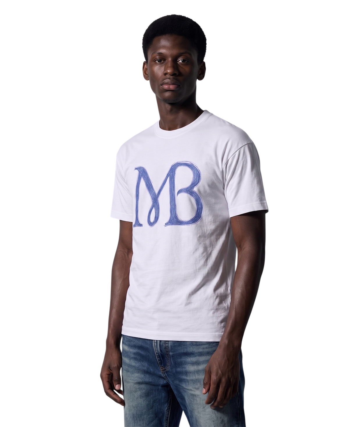 T-SHIRT À LOGO MB EFFET STYLO BILLE
