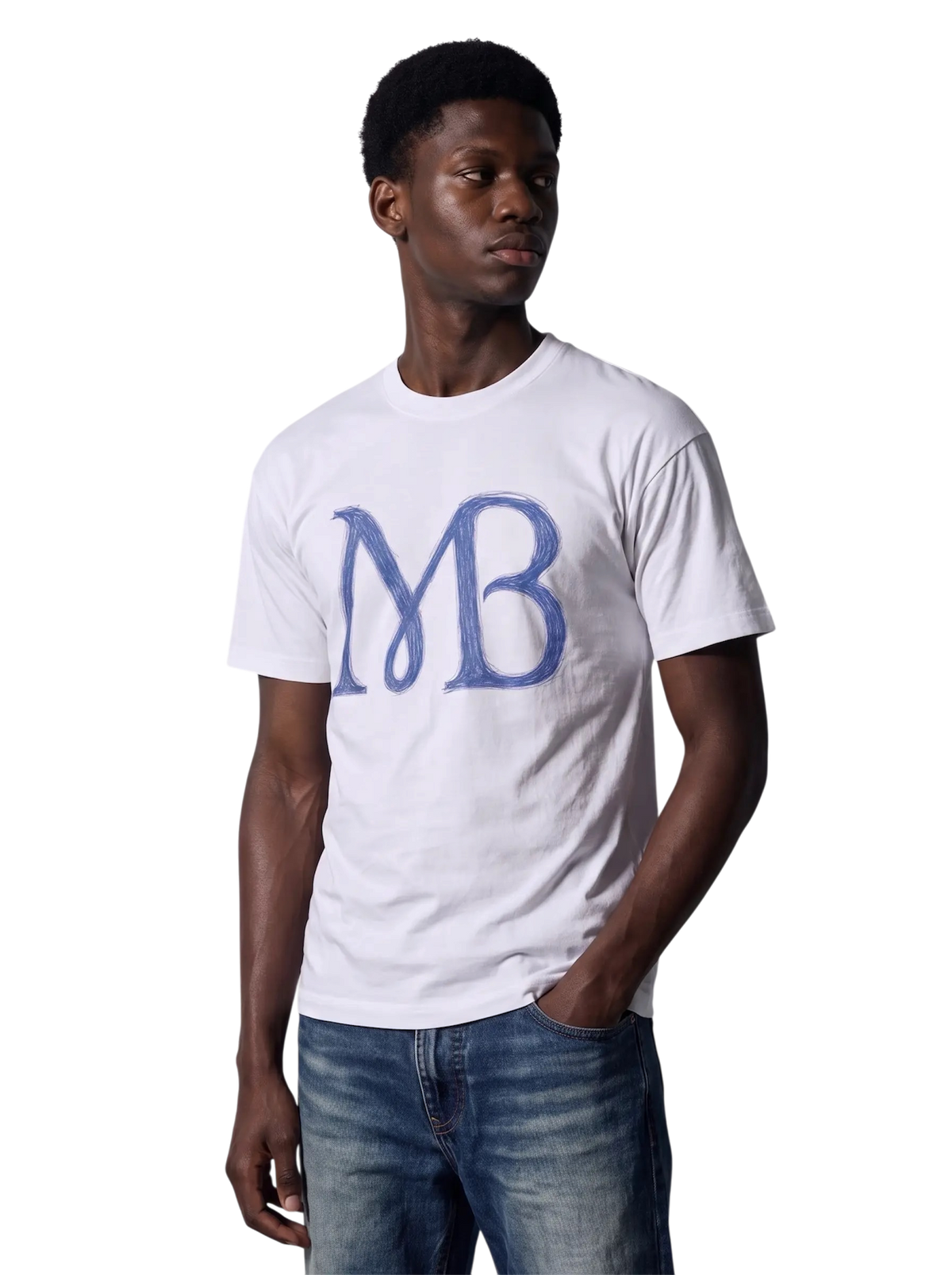 T-SHIRT À LOGO MB EFFET STYLO BILLE