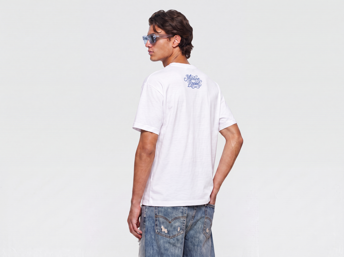 T-SHIRT À LOGO MB EFFET STYLO BILLE